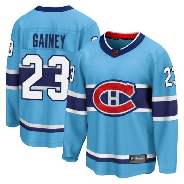 Breakaway Fanatics Branded Men's Bob Gainey Montreal Canadiens Special Edition 2.0 Jersey - Light Blue