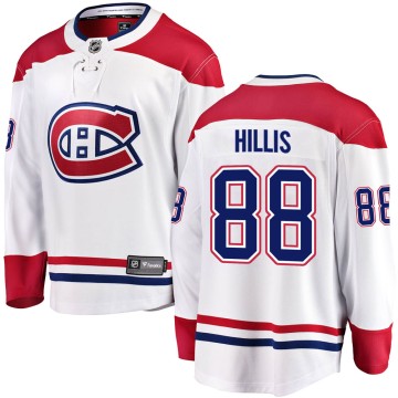 Breakaway Fanatics Branded Men's Cameron Hillis Montreal Canadiens Away Jersey - White