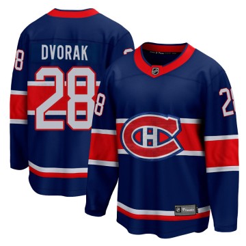 Breakaway Fanatics Branded Men's Christian Dvorak Montreal Canadiens 2020/21 Special Edition Jersey - Blue