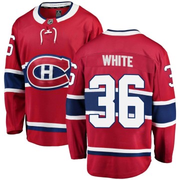 Breakaway Fanatics Branded Men's Colin White Montreal Canadiens Red Home Jersey - White