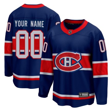 Breakaway Fanatics Branded Men's Custom Montreal Canadiens Custom 2020/21 Special Edition Jersey - Blue