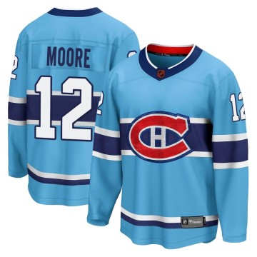 Breakaway Fanatics Branded Men's Dickie Moore Montreal Canadiens Special Edition 2.0 Jersey - Light Blue