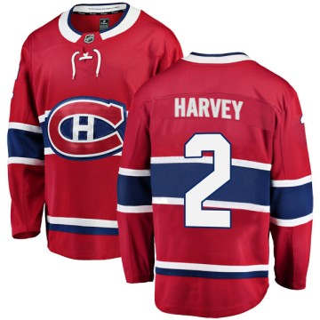 Breakaway Fanatics Branded Men's Doug Harvey Montreal Canadiens Home Jersey - Red