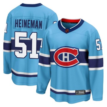 Breakaway Fanatics Branded Men's Emil Heineman Montreal Canadiens Special Edition 2.0 Jersey - Light Blue