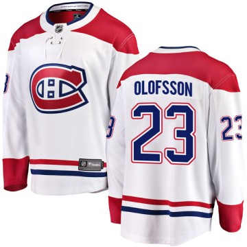 Breakaway Fanatics Branded Men's Gustav Olofsson Montreal Canadiens Away Jersey - White