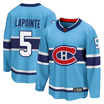Breakaway Fanatics Branded Men's Guy Lapointe Montreal Canadiens Special Edition 2.0 Jersey - Light Blue