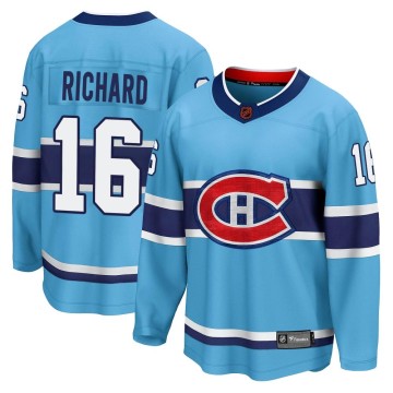 Breakaway Fanatics Branded Men's Henri Richard Montreal Canadiens Special Edition 2.0 Jersey - Light Blue