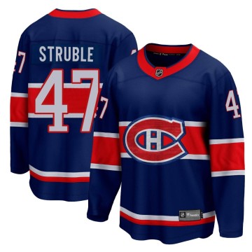 Breakaway Fanatics Branded Men's Jayden Struble Montreal Canadiens 2020/21 Special Edition Jersey - Blue