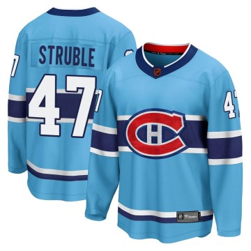 Breakaway Fanatics Branded Men's Jayden Struble Montreal Canadiens Special Edition 2.0 Jersey - Light Blue