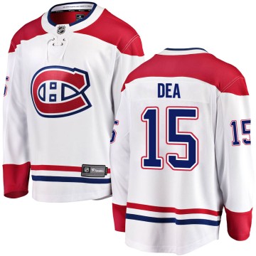 Breakaway Fanatics Branded Men's Jean-Sebastien Dea Montreal Canadiens Away Jersey - White