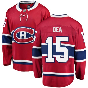 Breakaway Fanatics Branded Men's Jean-Sebastien Dea Montreal Canadiens Home Jersey - Red