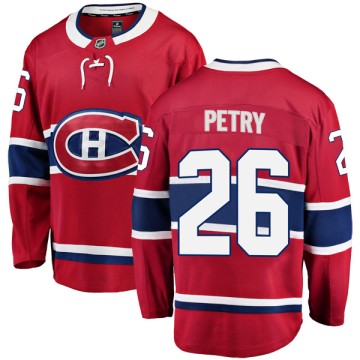 Breakaway Fanatics Branded Men's Jeff Petry Montreal Canadiens Home Jersey - Red