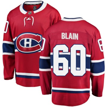 Breakaway Fanatics Branded Men's Jeremie Blain Montreal Canadiens Home Jersey - Red