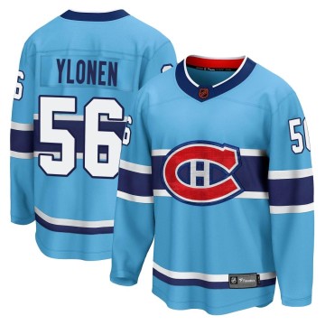 Breakaway Fanatics Branded Men's Jesse Ylonen Montreal Canadiens Special Edition 2.0 Jersey - Light Blue