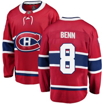 Breakaway Fanatics Branded Men's Jordie Benn Montreal Canadiens Home Jersey - Red