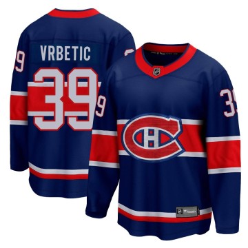 Breakaway Fanatics Branded Men's Joseph Vrbetic Montreal Canadiens 2020/21 Special Edition Jersey - Blue