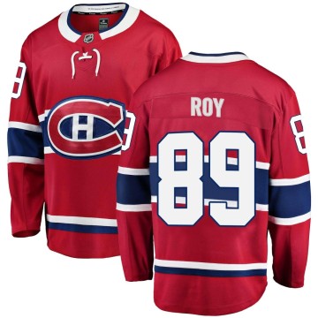 Breakaway Fanatics Branded Men's Joshua Roy Montreal Canadiens Home Jersey - Red