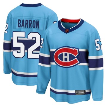 Breakaway Fanatics Branded Men's Justin Barron Montreal Canadiens Special Edition 2.0 Jersey - Light Blue