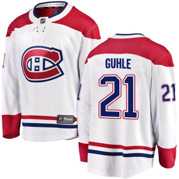 Breakaway Fanatics Branded Men's Kaiden Guhle Montreal Canadiens Away Jersey - White