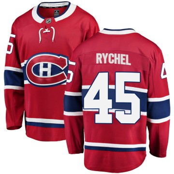 Breakaway Fanatics Branded Men's Kerby Rychel Montreal Canadiens Home Jersey - Red
