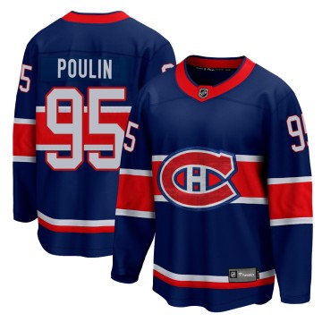 Breakaway Fanatics Branded Men's Kevin Poulin Montreal Canadiens 2020/21 Special Edition Jersey - Blue