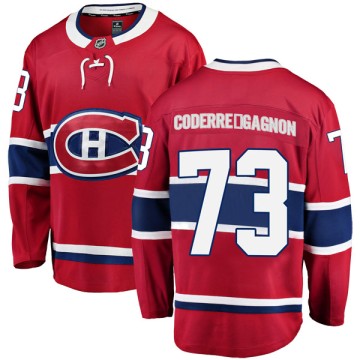 Breakaway Fanatics Branded Men's Mathieu Coderre-Gagnon Montreal Canadiens Home Jersey - Red