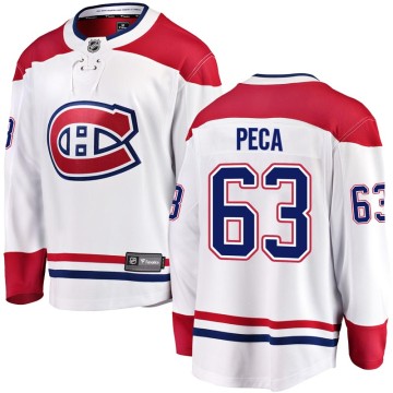 Breakaway Fanatics Branded Men's Matthew Peca Montreal Canadiens Away Jersey - White