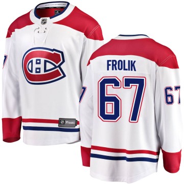 Breakaway Fanatics Branded Men's Michael Frolik Montreal Canadiens Away Jersey - White