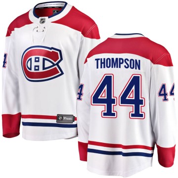 Breakaway Fanatics Branded Men's Nate Thompson Montreal Canadiens Away Jersey - White
