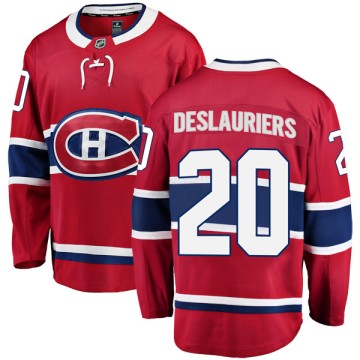 Breakaway Fanatics Branded Men's Nicolas Deslauriers Montreal Canadiens Home Jersey - Red