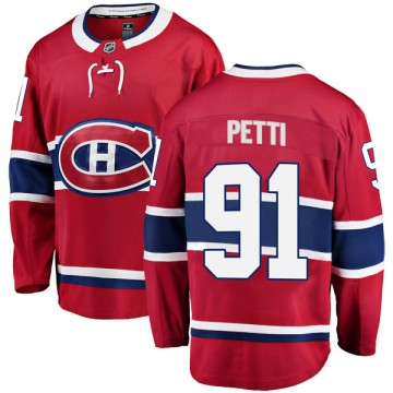 Breakaway Fanatics Branded Men's Niki Petti Montreal Canadiens Home Jersey - Red