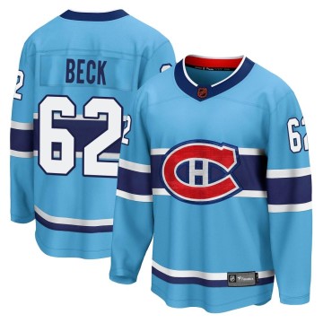 Breakaway Fanatics Branded Men's Owen Beck Montreal Canadiens Special Edition 2.0 Jersey - Light Blue