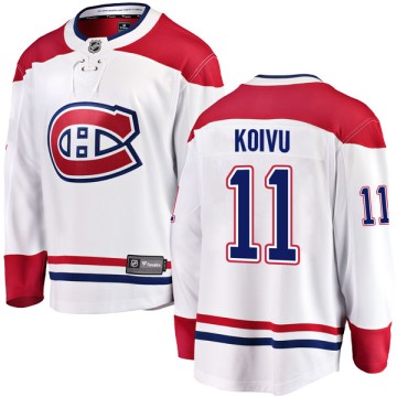 Breakaway Fanatics Branded Men's Saku Koivu Montreal Canadiens Away Jersey - White