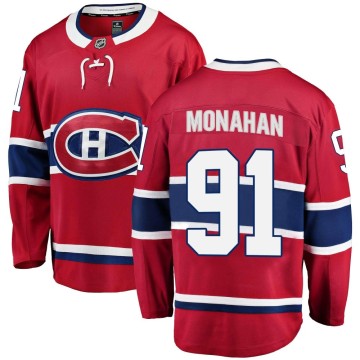 Breakaway Fanatics Branded Men's Sean Monahan Montreal Canadiens Home Jersey - Red