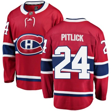Breakaway Fanatics Branded Men's Tyler Pitlick Montreal Canadiens Home Jersey - Red