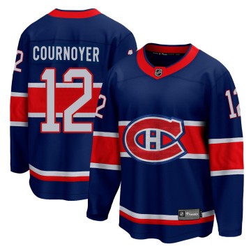 Breakaway Fanatics Branded Men's Yvan Cournoyer Montreal Canadiens 2020/21 Special Edition Jersey - Blue