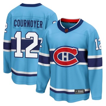 Breakaway Fanatics Branded Men's Yvan Cournoyer Montreal Canadiens Special Edition 2.0 Jersey - Light Blue
