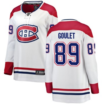 Breakaway Fanatics Branded Women's Alex Goulet Montreal Canadiens Away Jersey - White
