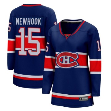 Breakaway Fanatics Branded Women's Alex Newhook Montreal Canadiens 2020/21 Special Edition Jersey - Blue