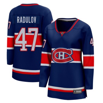Breakaway Fanatics Branded Women's Alexander Radulov Montreal Canadiens 2020/21 Special Edition Jersey - Blue