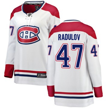 Breakaway Fanatics Branded Women's Alexander Radulov Montreal Canadiens Away Jersey - White