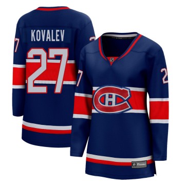 Breakaway Fanatics Branded Women's Alexei Kovalev Montreal Canadiens 2020/21 Special Edition Jersey - Blue