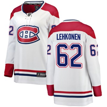 Breakaway Fanatics Branded Women's Artturi Lehkonen Montreal Canadiens Away Jersey - White