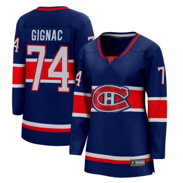 Breakaway Fanatics Branded Women's Brandon Gignac Montreal Canadiens 2020/21 Special Edition Jersey - Blue