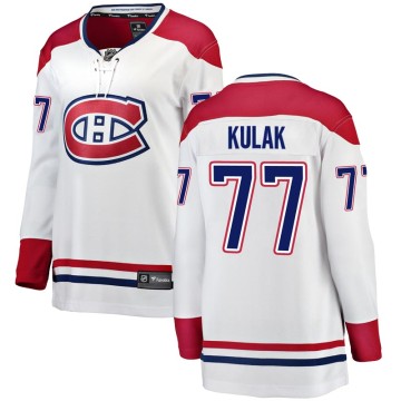 Breakaway Fanatics Branded Women's Brett Kulak Montreal Canadiens Away Jersey - White