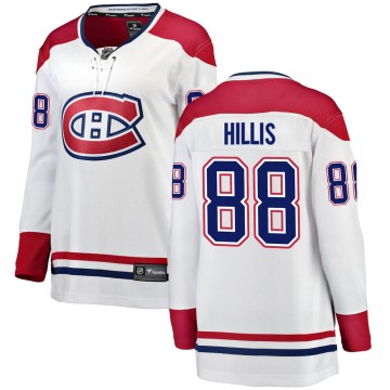 Breakaway Fanatics Branded Women's Cameron Hillis Montreal Canadiens Away Jersey - White
