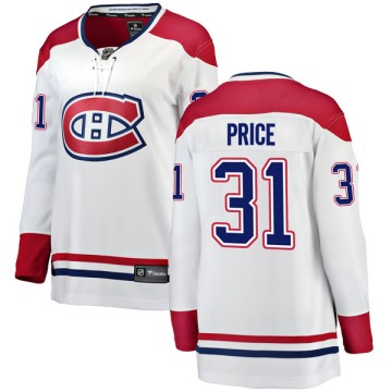 Breakaway Fanatics Branded Women's Carey Price Montreal Canadiens Away Jersey - White