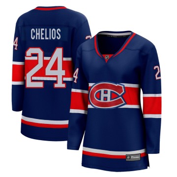 Breakaway Fanatics Branded Women's Chris Chelios Montreal Canadiens 2020/21 Special Edition Jersey - Blue