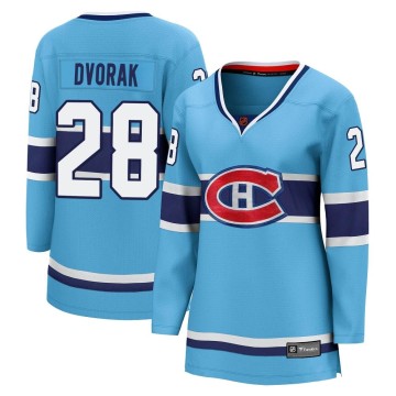 Breakaway Fanatics Branded Women's Christian Dvorak Montreal Canadiens Special Edition 2.0 Jersey - Light Blue