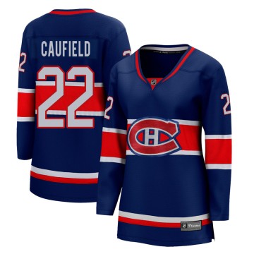 Breakaway Fanatics Branded Women's Cole Caufield Montreal Canadiens 2020/21 Special Edition Jersey - Blue